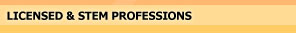 Licensed & STEM  Professions